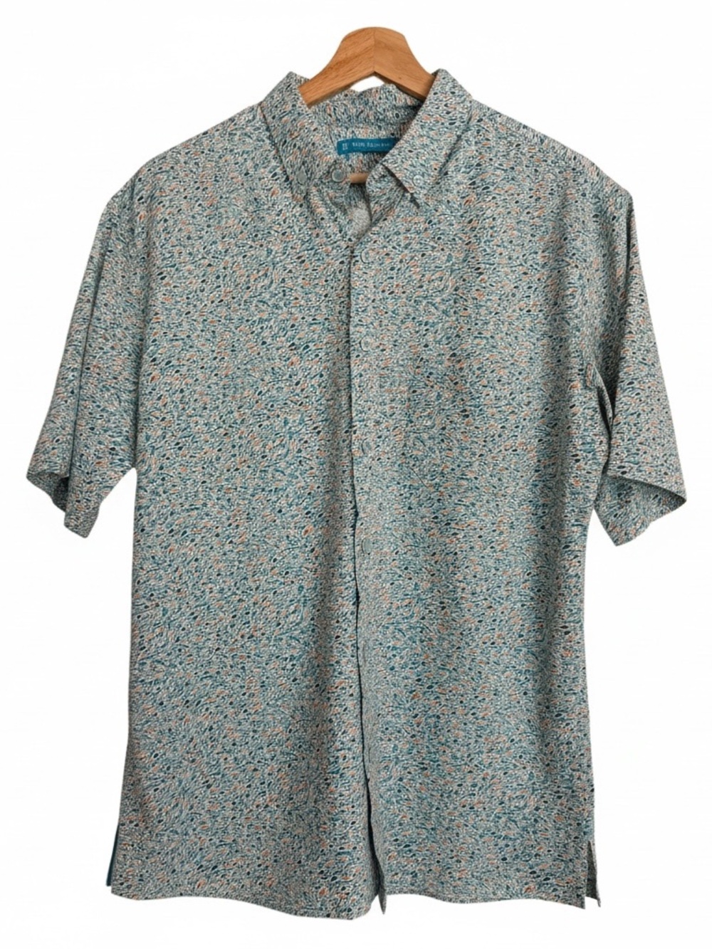 Tori Richard Shoal Cool Men’s S Fish Print Hawaiian Aloha Shirt